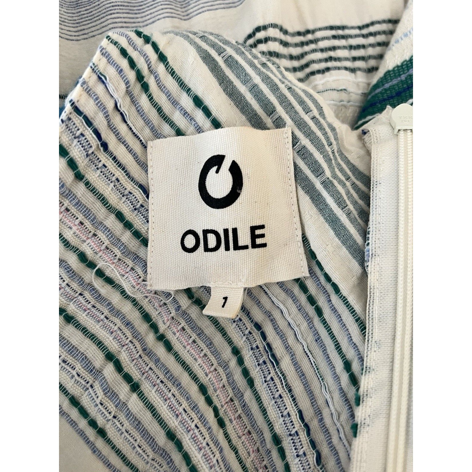 Odile Josefin Halter Maxi Dress Size 1 (Xs/S) Green & Blue Excellent Condition! — image 8 of 8